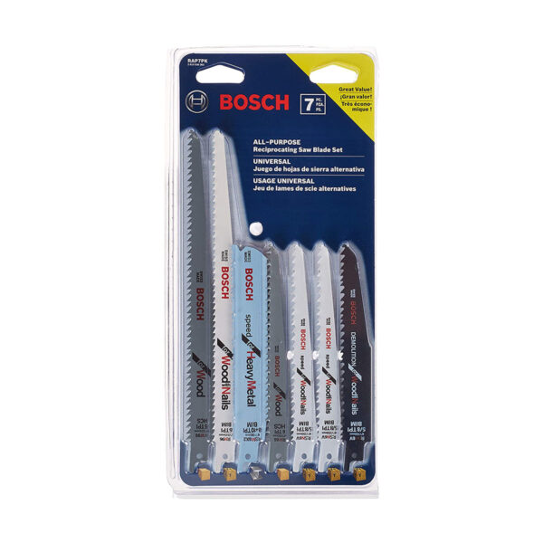 BOSCH 7PC RECIP BLADE SET