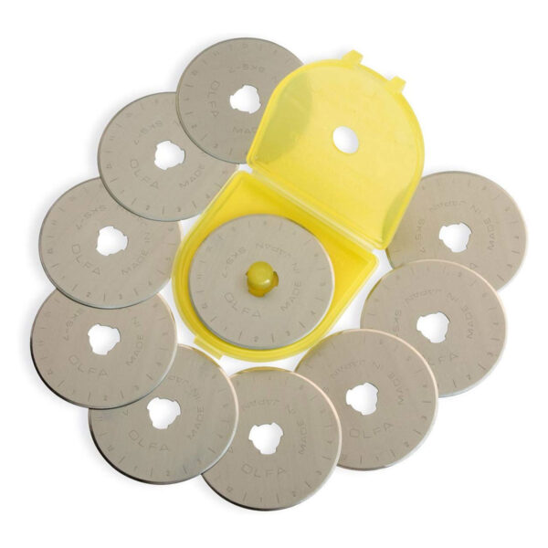 OLFA 45mm RB45-10 Tungsten Steel Rotary Blade, 10pk