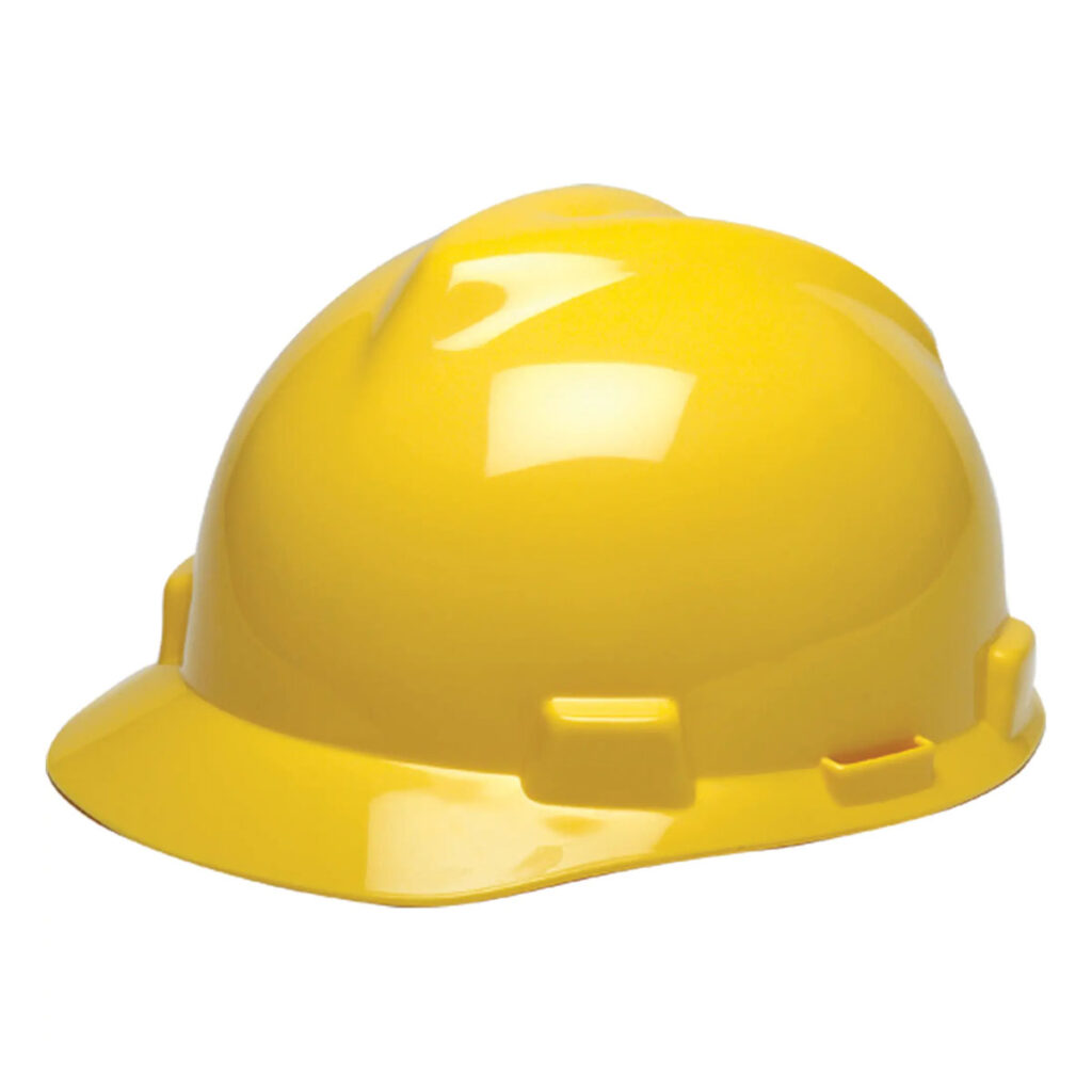 Yellow Hard Hat Type 1, Ratchet Suspension, Non-Vented
