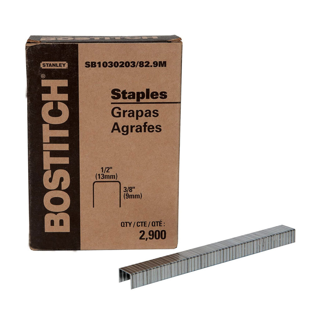 Bostitch 1/2" Crown X 3/8" Staples (Qty: 2900)