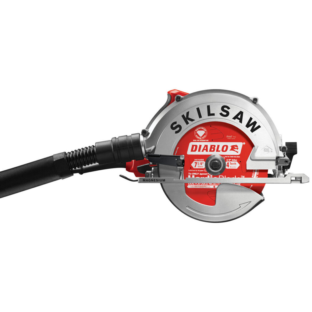 Skilsaw 7-1/4" IN. Sidewinder Saw For Fiber Cement w/ Dust Collection