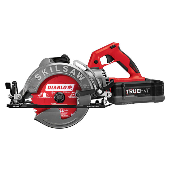SKIL 7 1/4" TRUEHVL CORDLESS WORMDRIVE SAW W/ BATTERY AND CHARGER