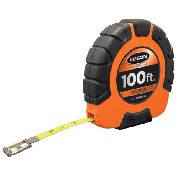 Keson 100ft Steel Tape Measure 3 X 1 Rewind