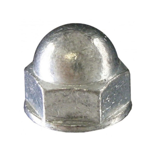 STEEL ACORN NUTS ZINC 2