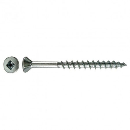 STEEL PARTICLEBOARD SCREWS FLAT SOCKET WITH NIBS ZINC 49