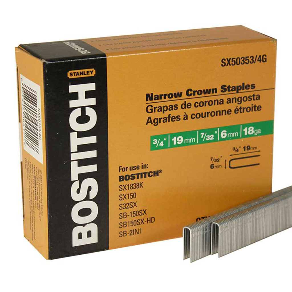 Bostitch 3/8" Staples 18GA (Qty: 5000)