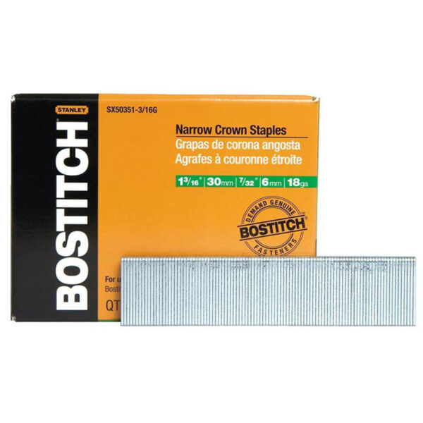 BOSTITCH 1-3/16 STAPLE 18GA 3M/BOX