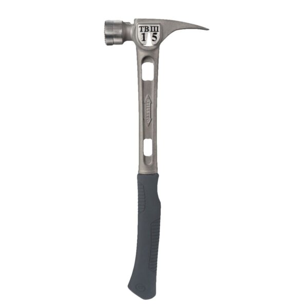 STILETTO 15 OZ TIBONE 3 MILLED FACE CURVED HANDLE HAMMER