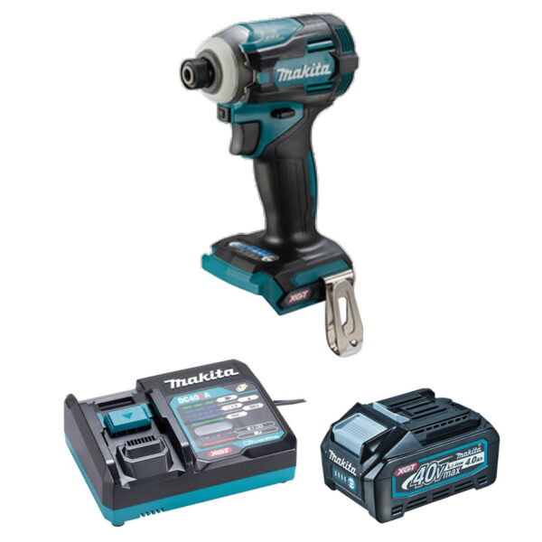 MAKITA XGT 40V (4.0 AH) MAX LI-ION BRUSHLESS 1/4" IMPACT DRIVER KIT
