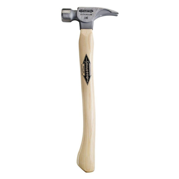 STILETTO 16OZ TITANIUM MILLED FACE CURVED HANDLE HAMMER