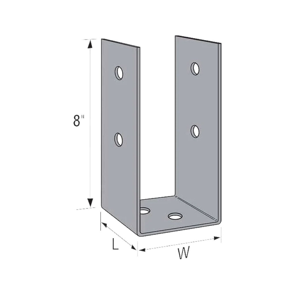 6 X 6 Galvanized Post Bracket
