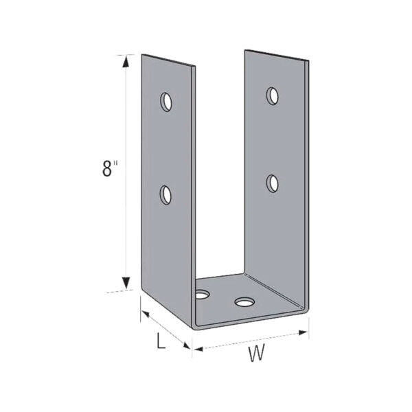 6 X 6 POST BRACKET GALV