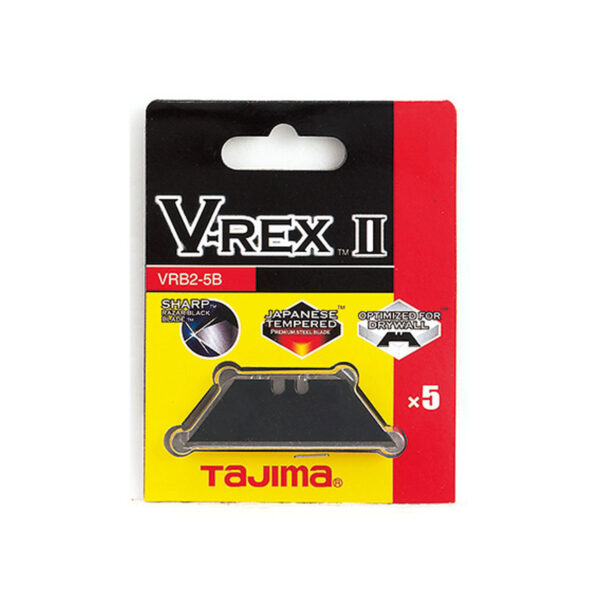 Tajima V-Rex II Premium Tempered Steel Utility Knife Blades 5-pack