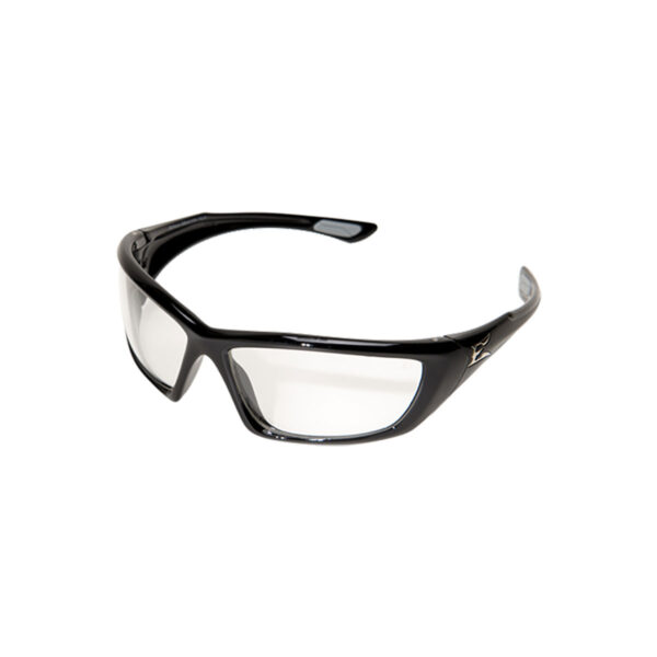 EDGE ROBSON BLACK FRAME CLEAR VAPOR SHIELD LENS SAFETY GLASSES