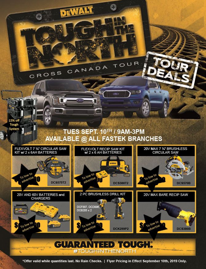 DeWalt Tough In The North Tuesday (Today!)
