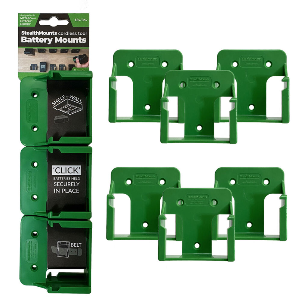 Metabo HPT HK Battery Mounts 6 Pack Green
