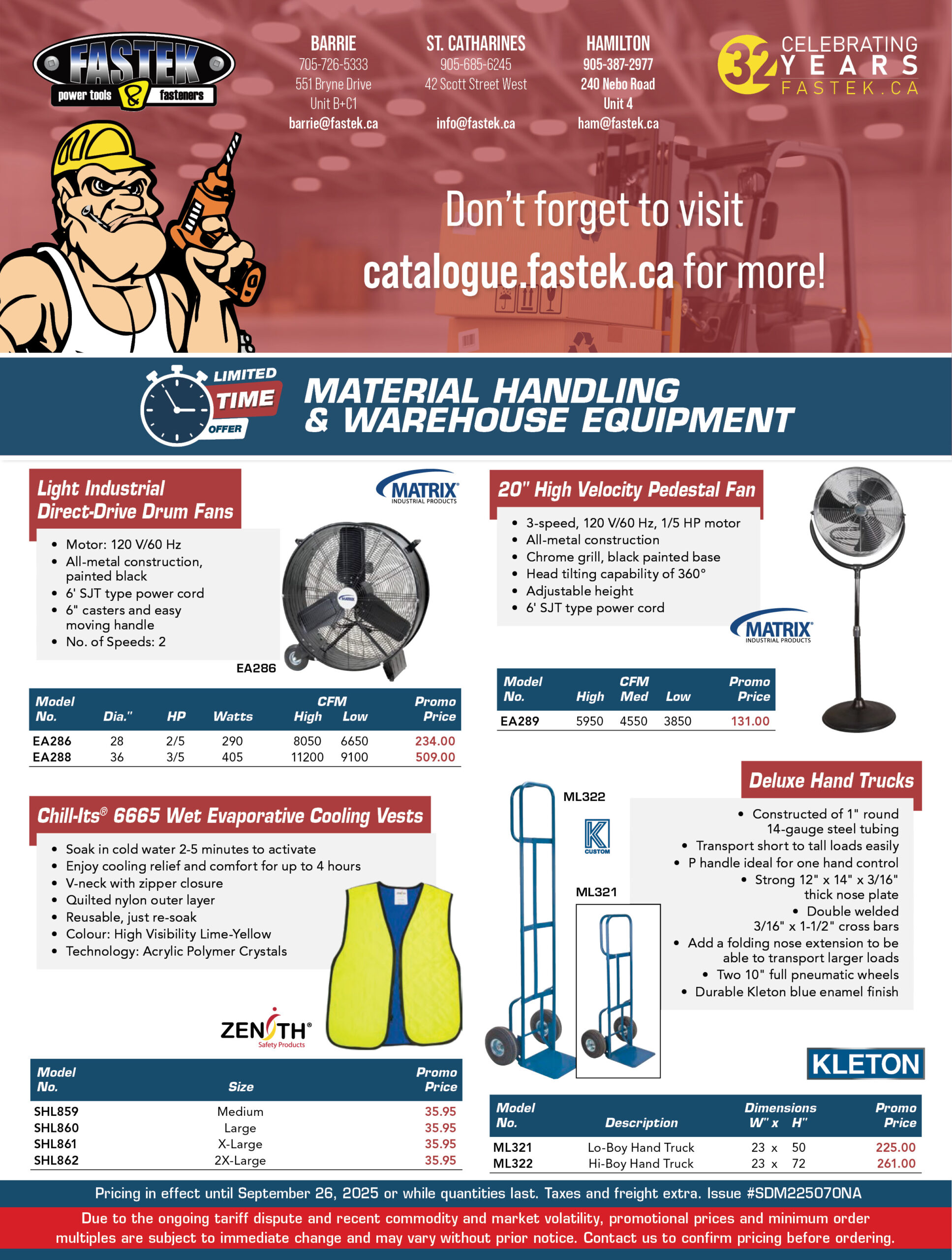 Fastek Q3 Material Handling and Warehouse Equipment