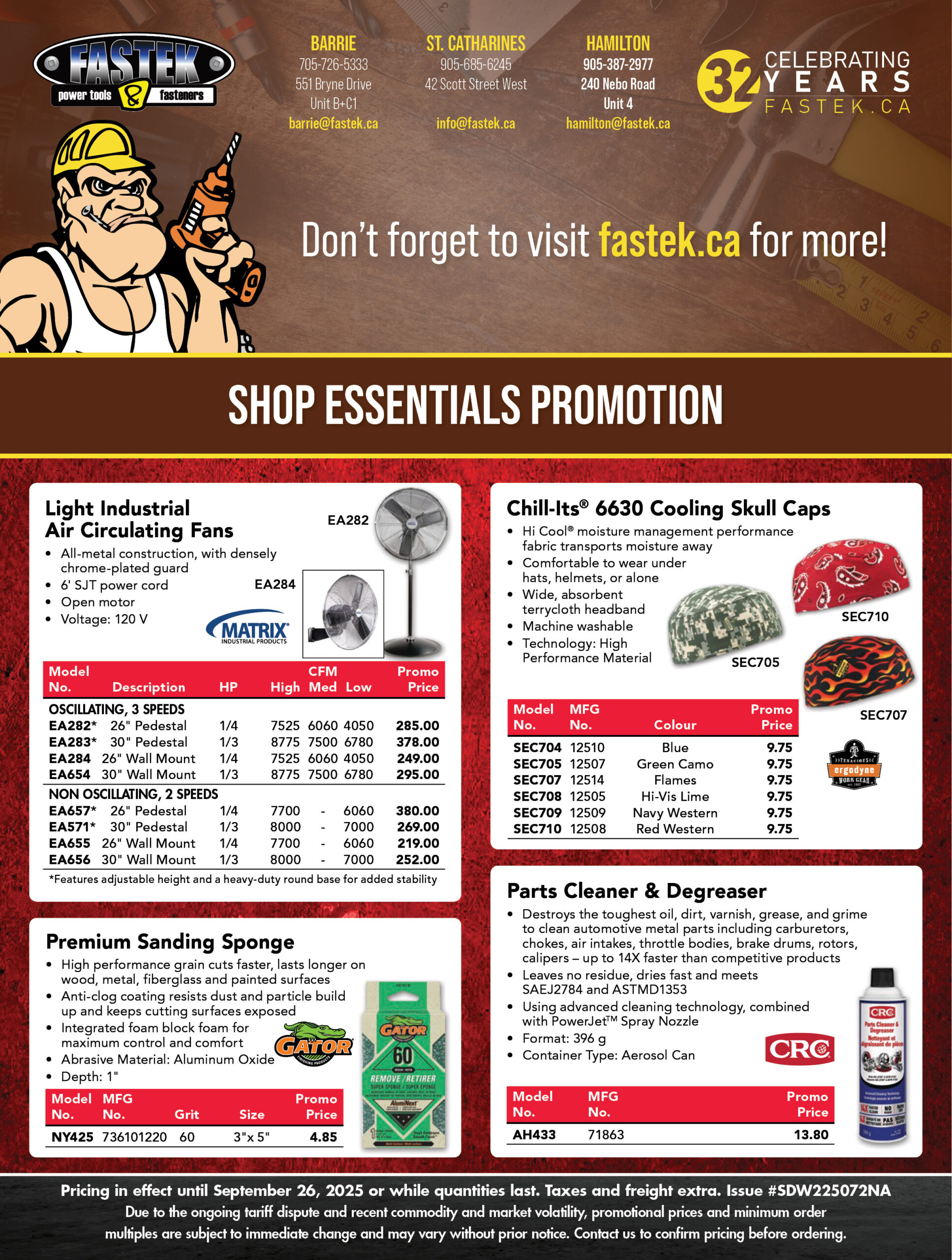 Fastek Q2 Shop Essentials