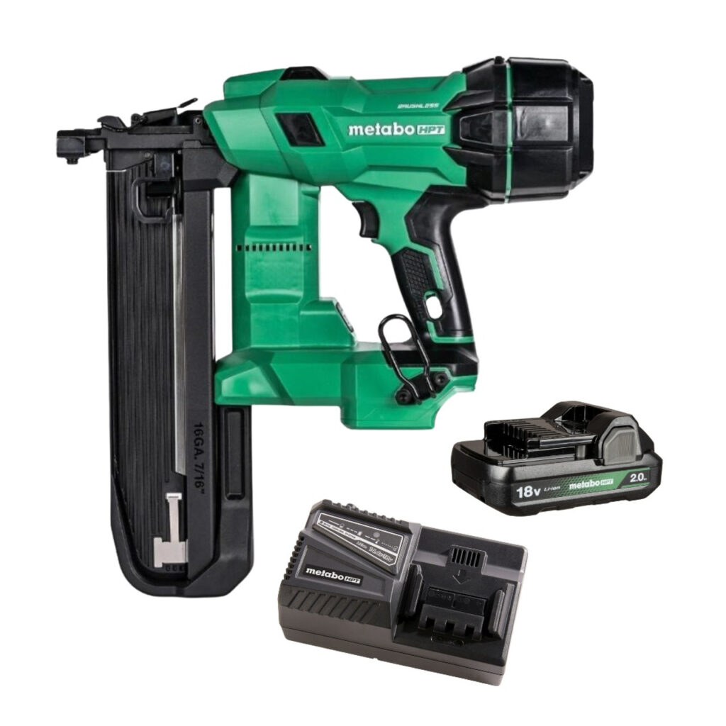 Metabo 18V MultiVolt 7/16" Standard Crown Stapler Kit W/ 2Ah Battery