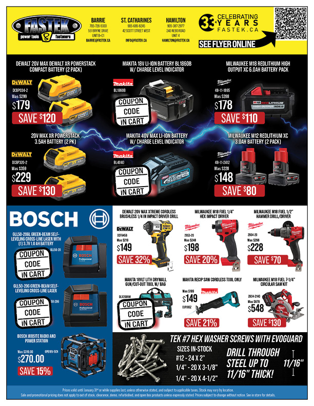 Fastek January Store Flyer