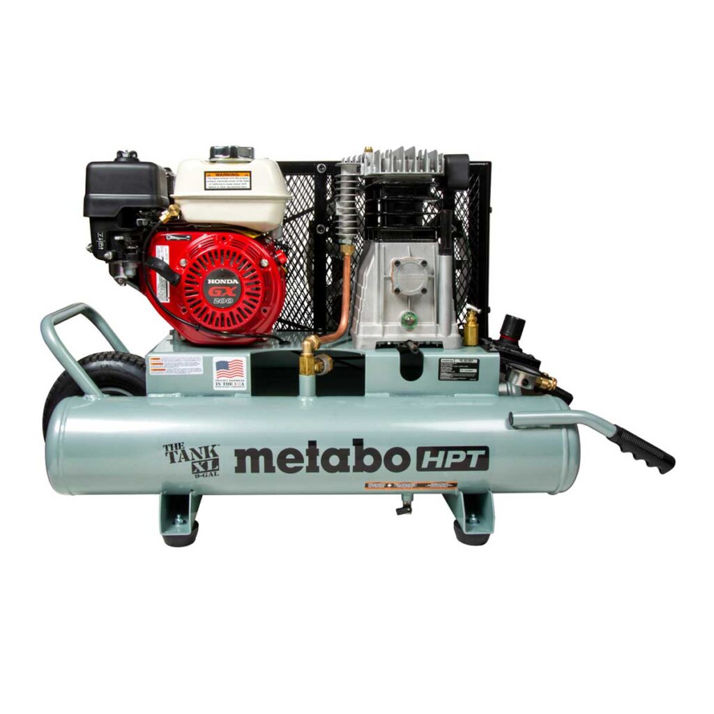 Metabo HPT EC2610EAM 9 Gal Gas Powered Wheelbarrow Air Compressor