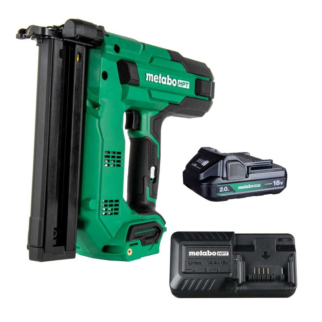 Metabo HPT 18V Multivolt 18Ga 1/4" Narrow Crown Stapler Kit W/ 2Ah