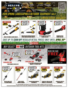 SPRING OUTDOOR POWER EQUIPMENT SALE